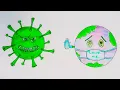 How to draw Corona Virus Covid-19 Save Earth from Corona Virus Awareness Safety Poster