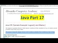 Java Part 17 Logical OR Operator Ternary Operator By Gaurav Singh