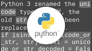 NameError global name unicode is not defined - in Python 3
