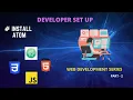 HTML Tutorial Installing ATOM Text Editor Web Development Tutorials
