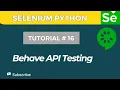 API Testing with Python Behave BDD Step-by-Step Beginner Tutorial