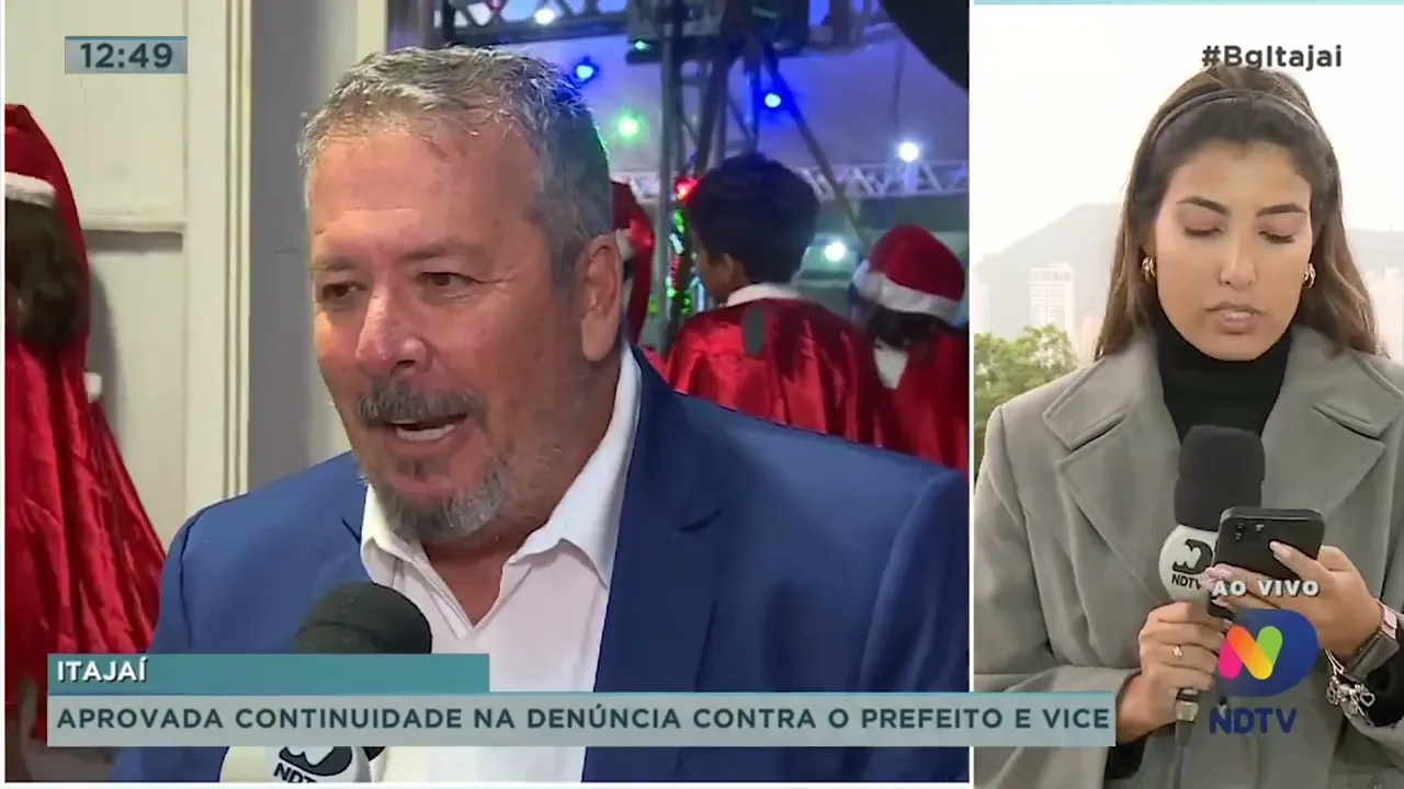 Aprovada continuidade na denúncia contra o prefeito e vice de Itajaí