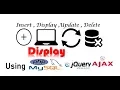 Get data from database using AJAX jQuery PHP MySQL