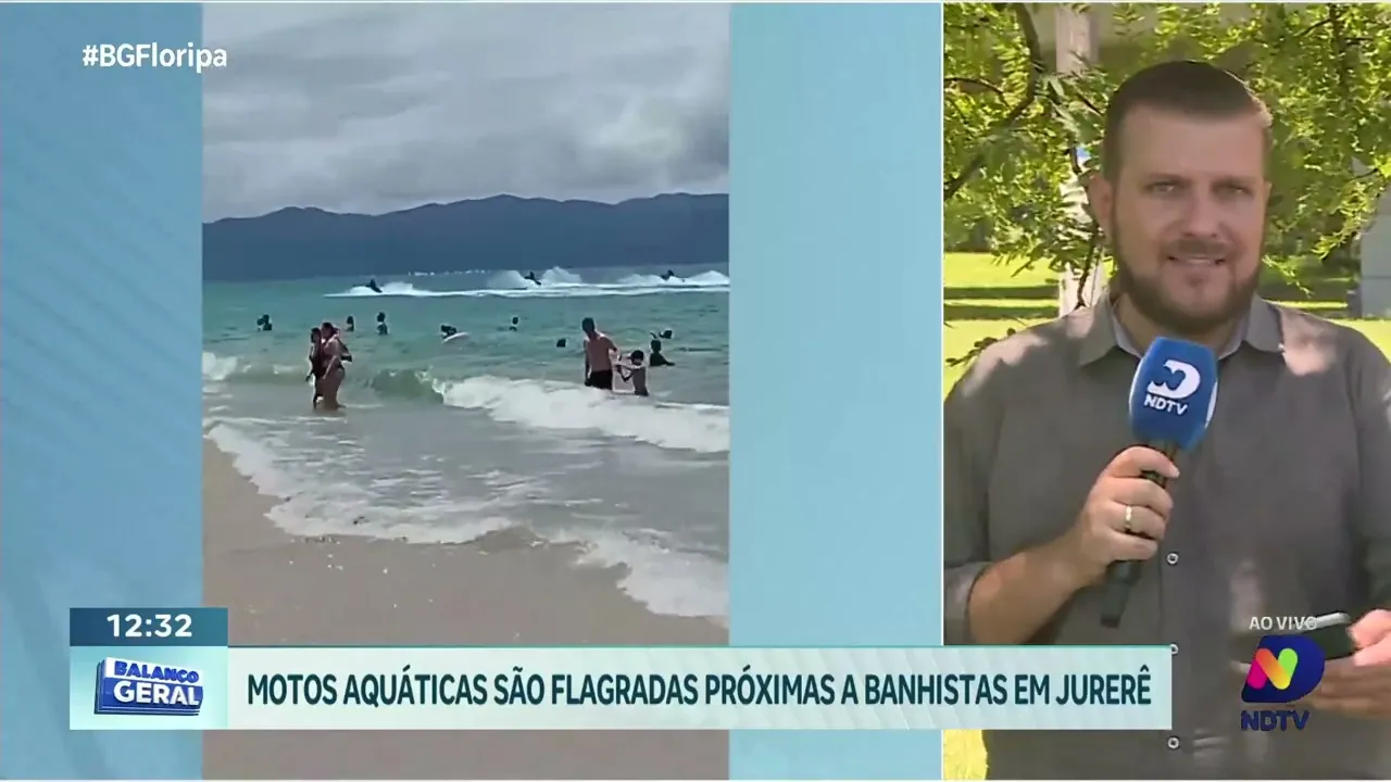 Perigo nas águas de Jurerê: motos aquáticas desafiam a segurança dos banhistas