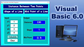 Coordinate Geometry Program 2 Visual Basic 6 0