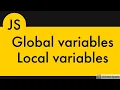 3 Javascript Getting Started - Global Varibles Local Variables