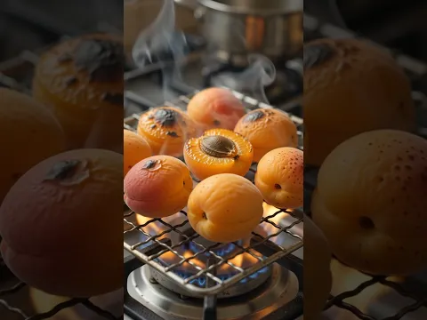 ليه الصنين بيشووا المشمش على النار ؟