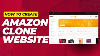 Create Amazon Clone Using HTML CSS and JavaScript Frontend Project For Beginners