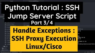 Python Tutorial Execute Script from SSH Jumpserver Part Handle SSH Exceptions Cisco or Linux