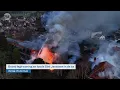 Lagu Zeer grote brand verwoest leegstaande woning en loods in Sint Jansteen - 112 Nieuws | Omroep ZVL
