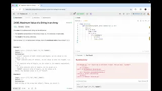 Maximum Value Of A String In An Array