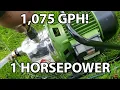 Harbor Freight Sprinkler Pump From Rain Barrel in Action