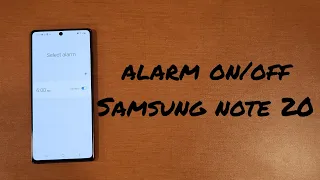 Download Alarm on/off Samsung Note 20 MP3