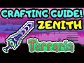 TERRARIA ZENITH CRAFTING GUIDE Step by Step Zenith Sword Crafting Guide Terraria 1 4 Journeys End