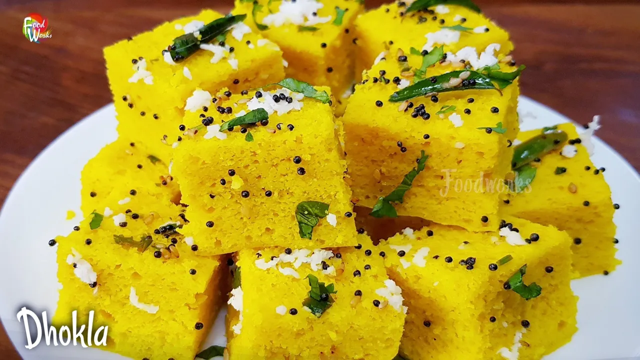 Dhokla recipe   Instant Dhokla   Khaman   Soft besan dhokla recipe   Gujarati khaman   Foodworks  