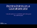 Plotting Points on Coordinate Grid First Quadrant