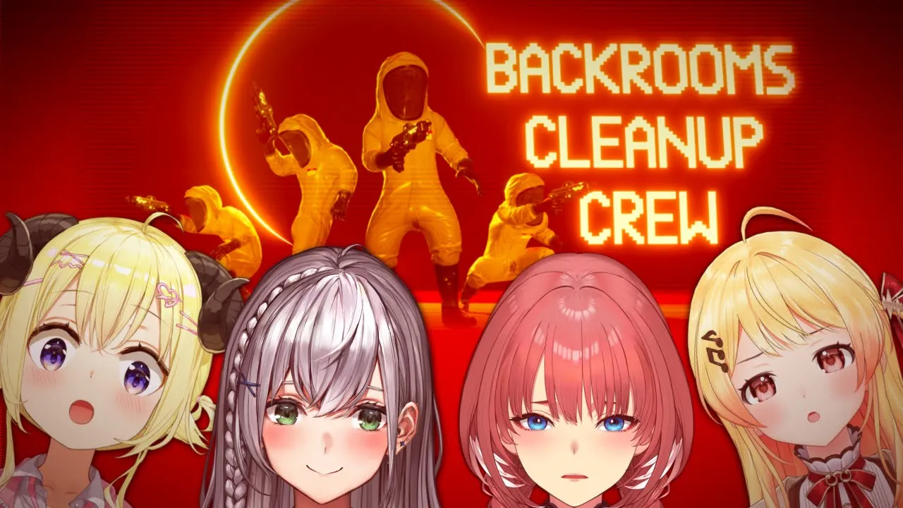 【 Backrooms Cleanup Crew 】深夜にｺﾜｲ場所でお掃除ですか…？？？？？【鷹嶺ルイ/ホロライブ】