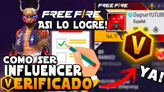 Hice ESTO y Garena me dio el VERIFICADO de Free Fire (Mi Historia)