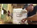 How to quickly replace an ice chest drain plug