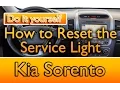 How to reset the service light Kia Sorento Sportage