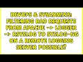Filtering bad requests from Apache - logger