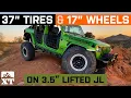 3 5 Lifted JL 37x12 5R17 17x9 Wheels - W T Fitment