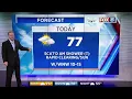 Chance of rain moving in