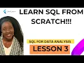 SQL LESSON 3 ALIASING DISTINCT SCHEMAS
