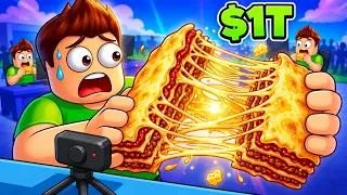 FIQUEI BILIONÁRIO ESTICANDO COMIDA NO ROBLOX! 😱💰