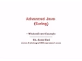 Advanced Java Swing - Bangla Tutorial WindowEvent Example