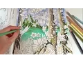 ISLAND DRAWING WITH COLORED PENCILS Magical Jungle Tropical Paradise - Part 1