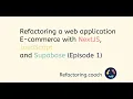 Refactoring a web application with NextJS JavaScript and Supabase Refactoring Coach