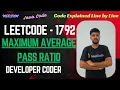Maximum Average Pass Ratio Leetcode 1792 Priority Queue Java Code Developer Coder