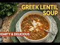 Greek Lentil Soup Fakes - The Coziest Mediterranean Soup