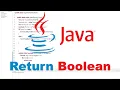 Return a Boolean In Java How to Tutorial