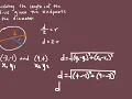 CALCULATING THE LENGTH OF THE RADIUS OF A CIRCLE