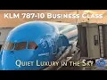 KLM 787-10 Dreamliner Business Class Review AMS JFK