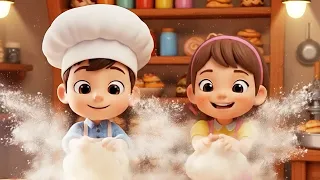 Pat A Bread song 🍞🍰🥐 Hello Little Baker Friend | Nursery Rhymes & Kids Songs MariandJoy-12