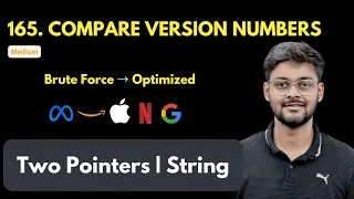 Compare Version Numbers LeetCode 165 Two Pointers String MAANG