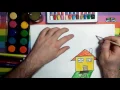 Learn Colors and Drawing for Kids and Color Landscape Coloring Pages