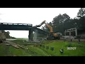 SCDOT I-20 Bridge Aiken County Extended B-Roll - Day and Night Demolition