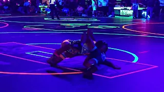 Liam Cabutotan Vang vs Damian Campos wrestling 46 lbs RMN Events - CA Cosmic Bash