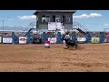 Amberley Snyder s first rodeo on her new horse Tink