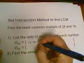 Unit 3 LCM - Set Intersecton Method