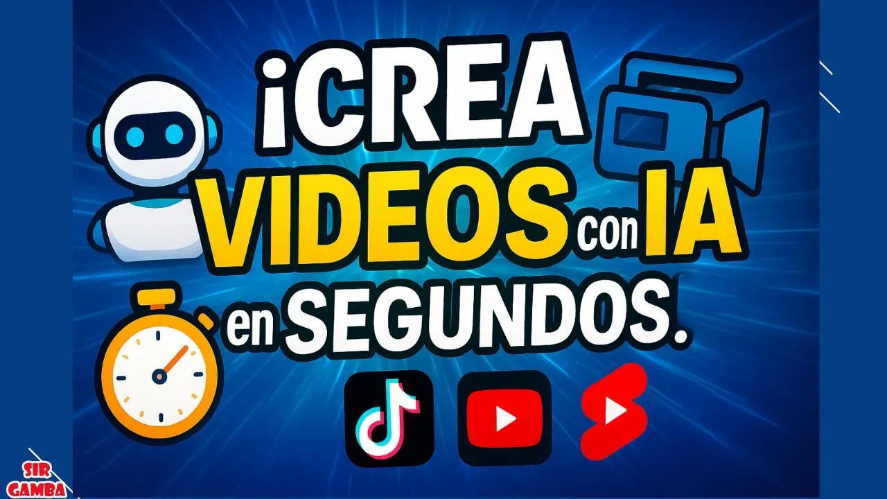 ¡Crea VIDEOS con IA en SEGUNDOS! 🧠🎥 Ideal para TikTok y Shorts