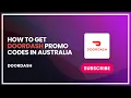 How to Get DoorDash Promo Codes in Australia