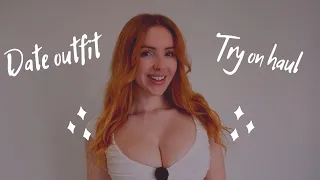 First date try on mini shorts dress mini skirt Scarlett Jones