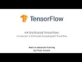 4 4 Distributed TensorFlow Introduction to Distributed Computing with TensorFlow