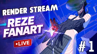 Reze Fanart Render stream N.1