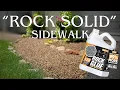 DIY ROCK SOLID Gravel Sidewalk with Shabebe Rock Glue